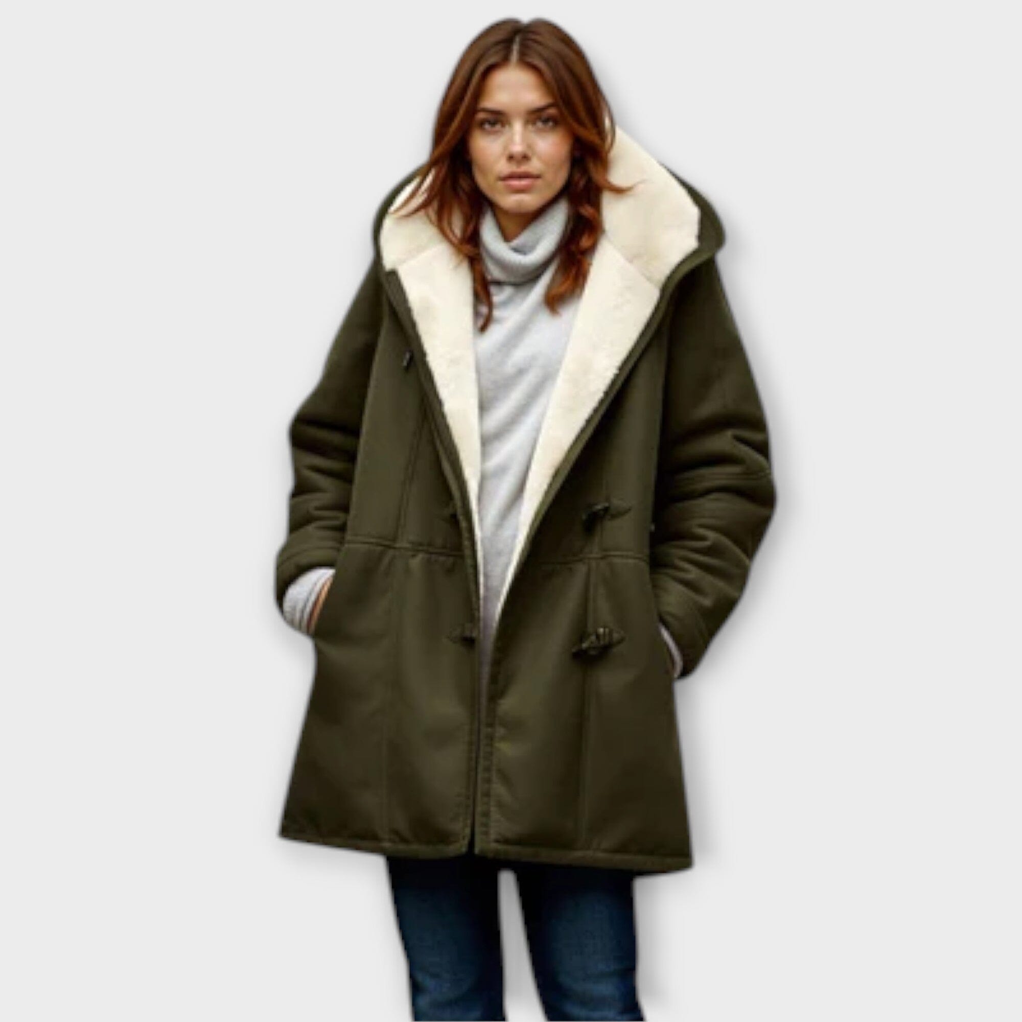 Antonia – Warme Winterjas met Zachte Fleecevoering