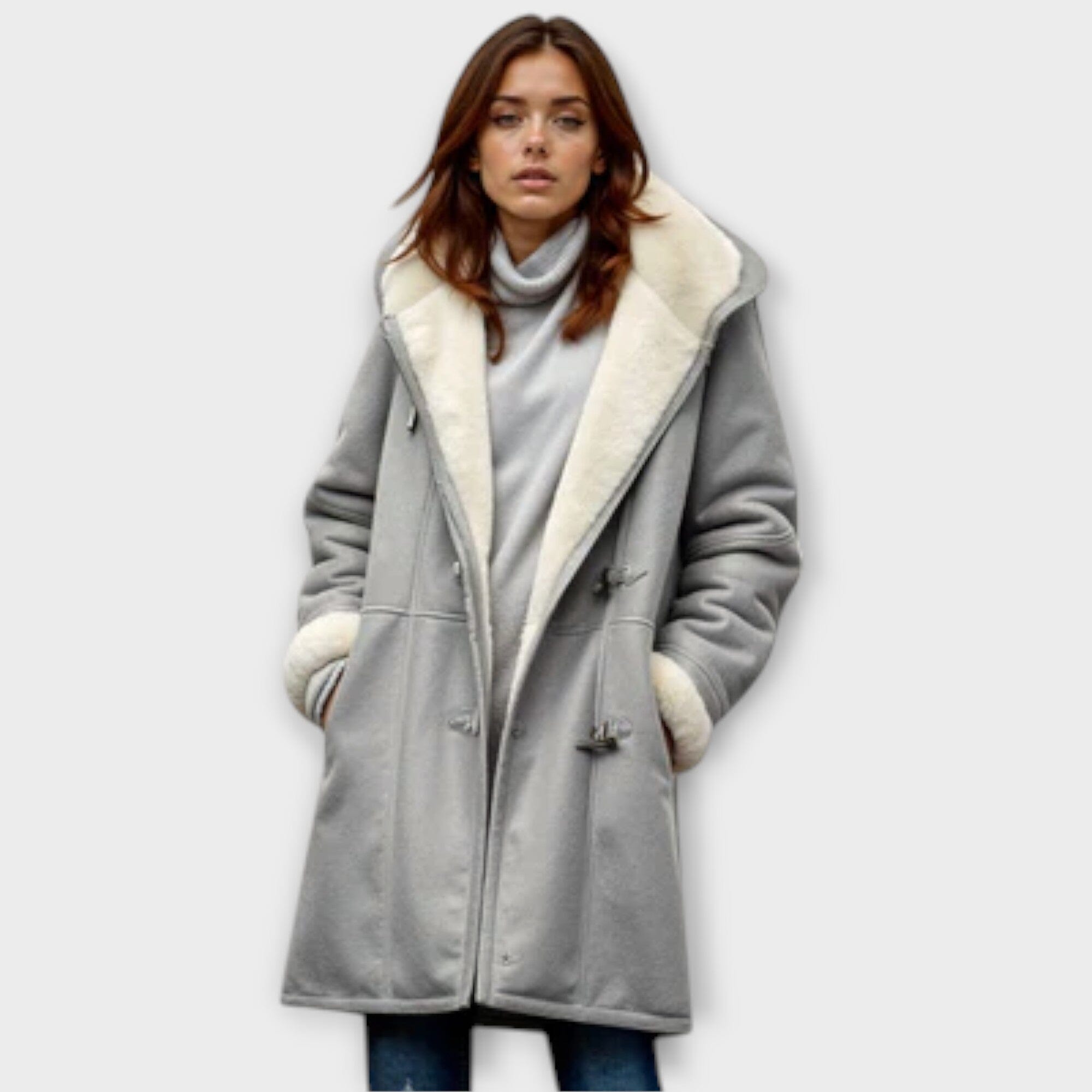 Antonia – Warme Winterjas met Zachte Fleecevoering