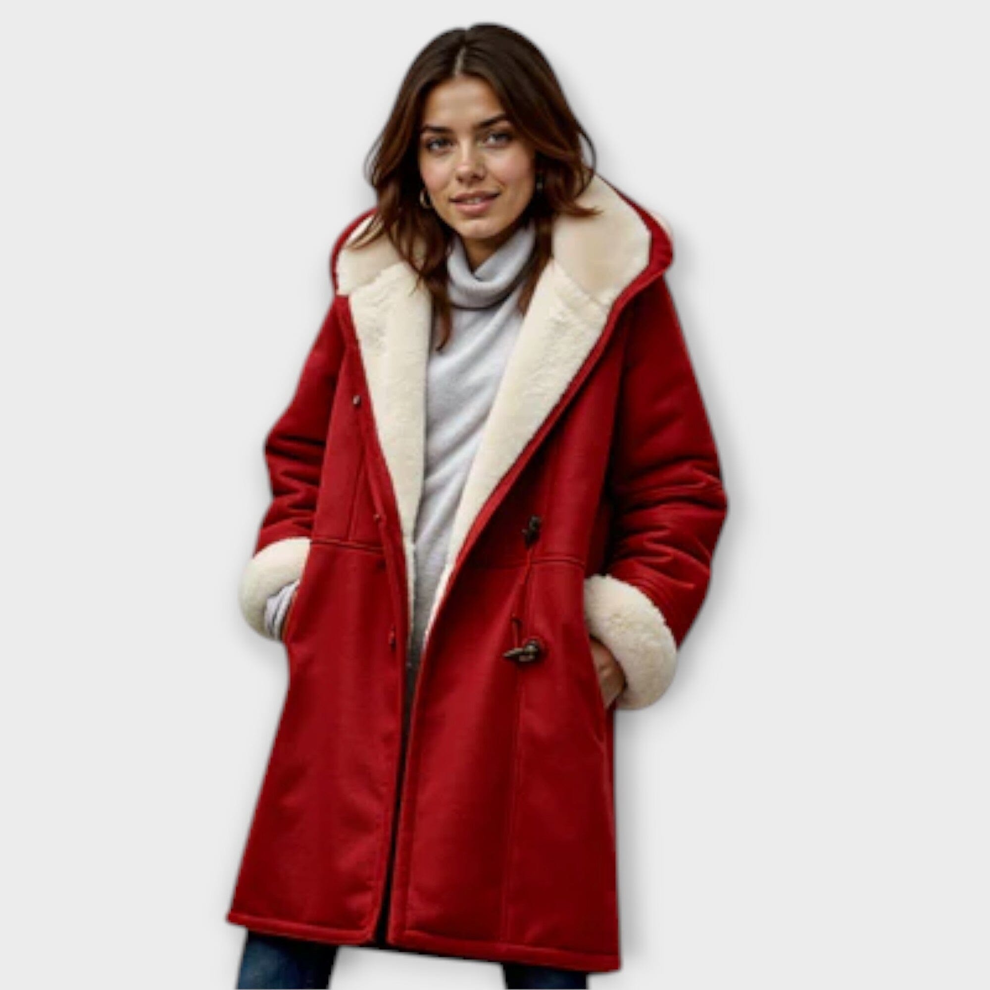 Antonia – Warme Winterjas met Zachte Fleecevoering