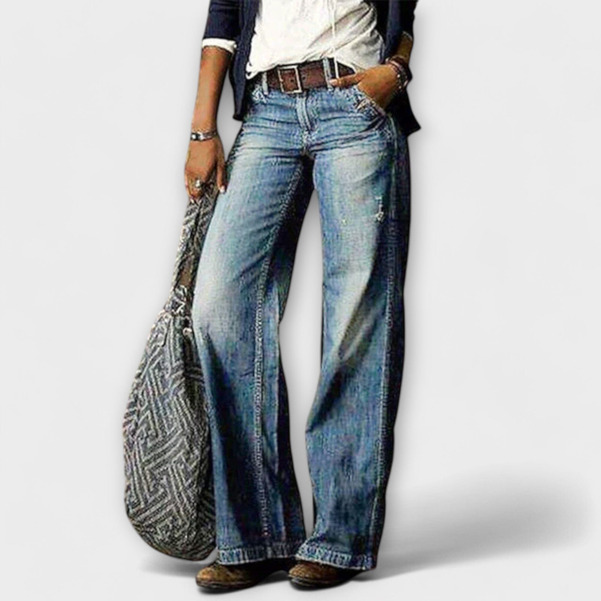 Cess – Jeans met wijde pijpen