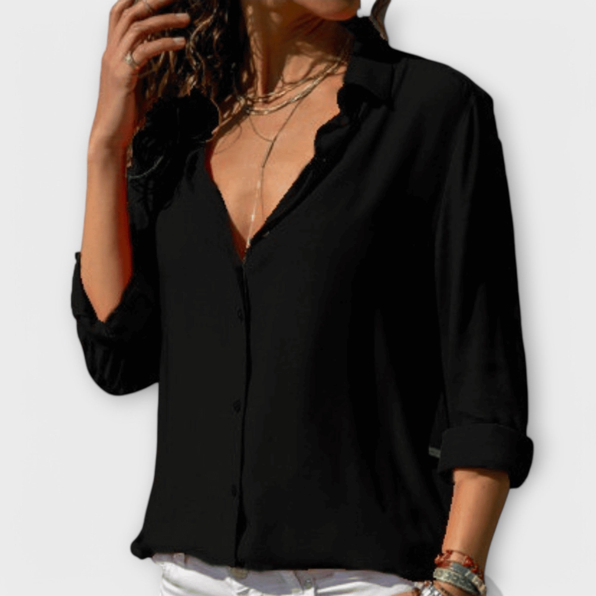 Blouse Elegant Comfortabel Duurzaam Met Tijdloze Stijl Emma