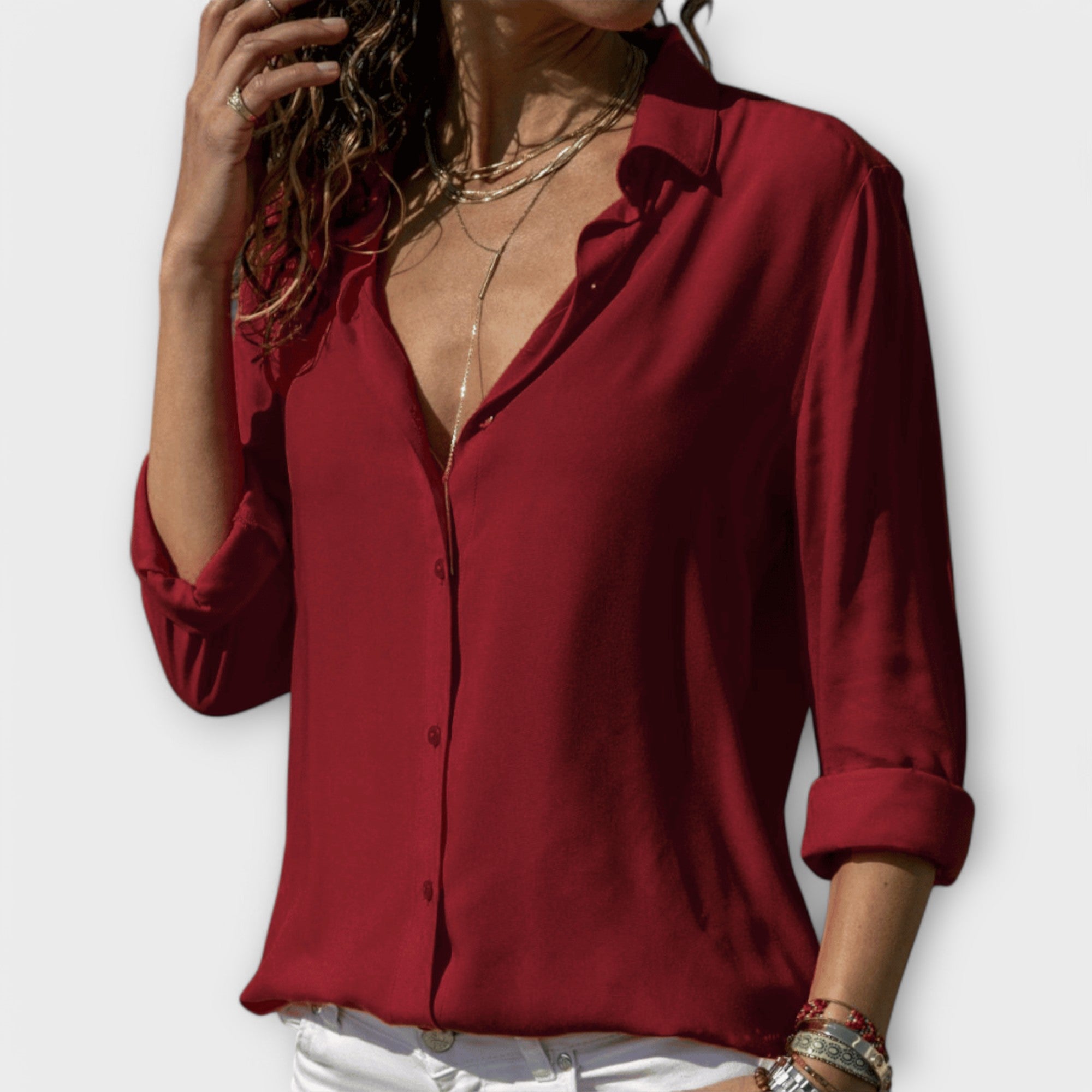 Blouse Elegant Comfortabel Duurzaam Met Tijdloze Stijl Emma