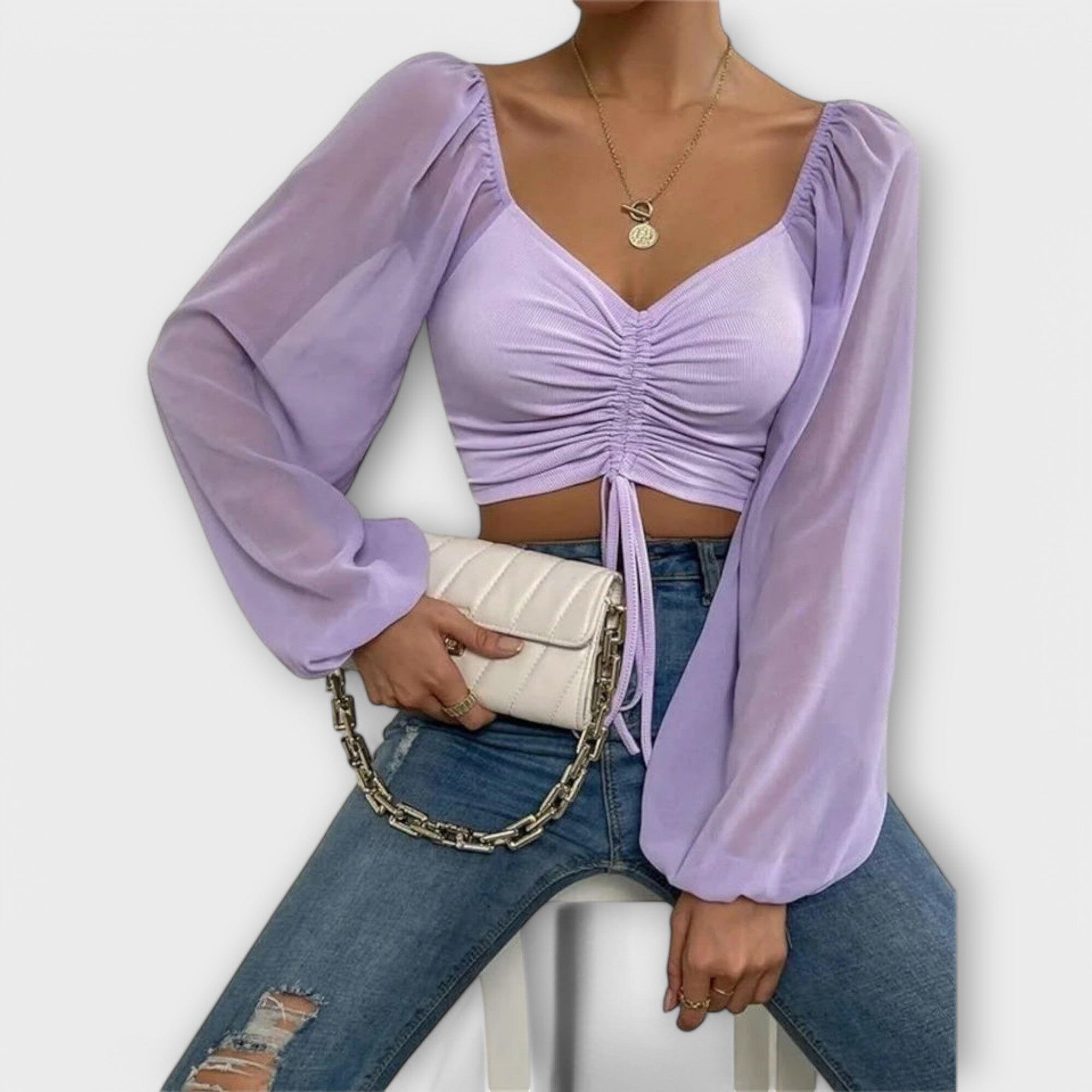 Jacqueline - Veelzijdige blouse voor 's avonds