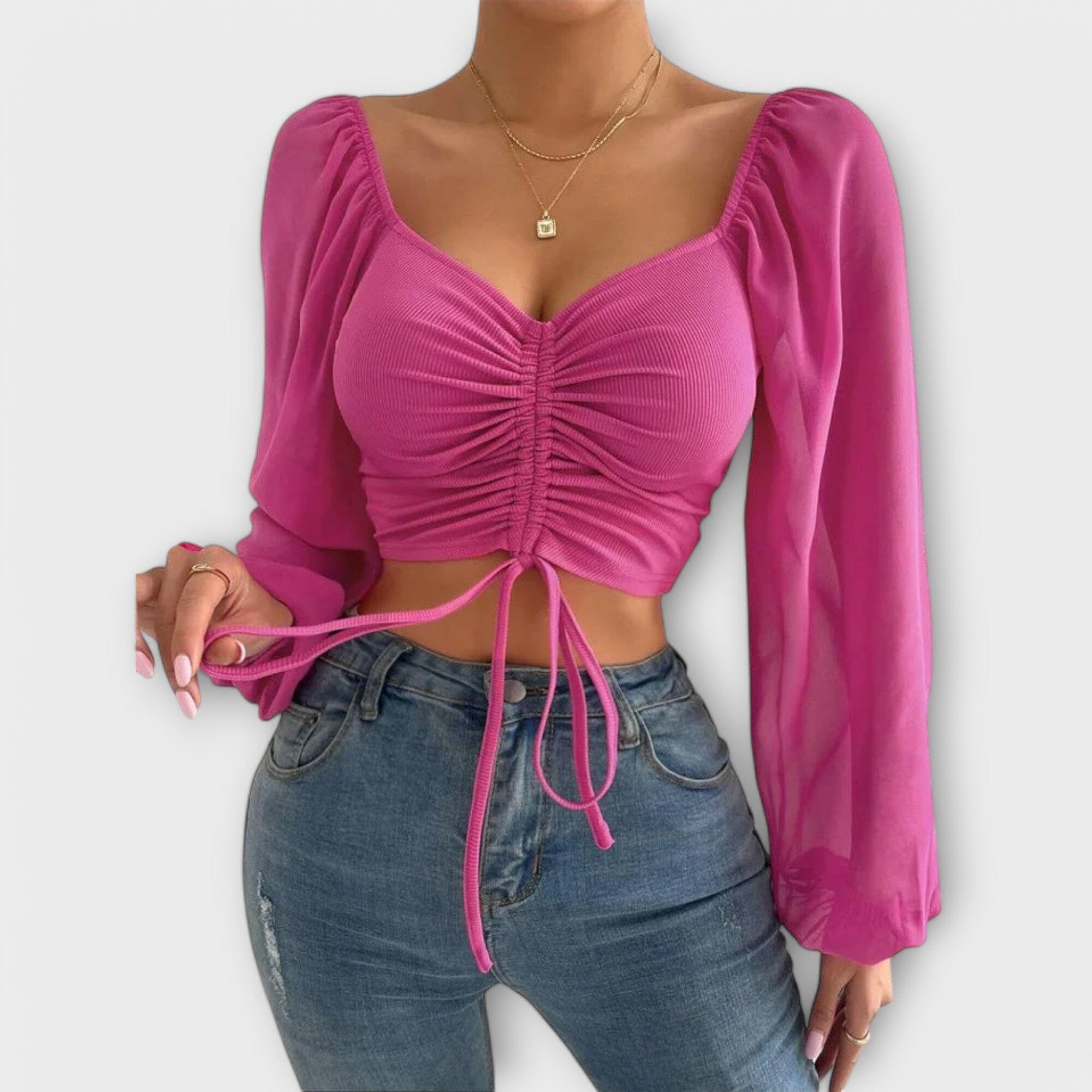 Jacqueline - Veelzijdige blouse voor 's avonds
