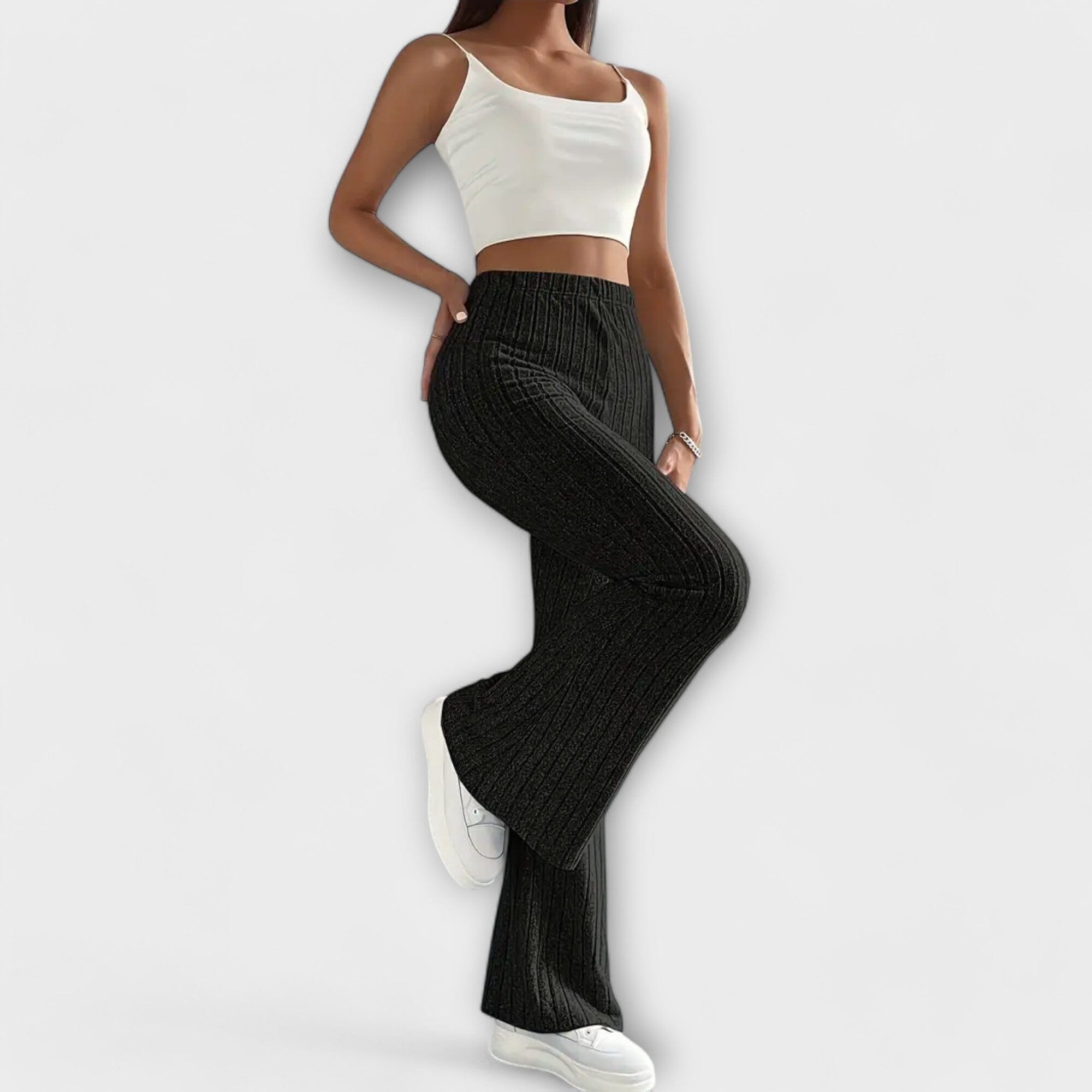 Jennifer – Elegant broek met wijde pijpen