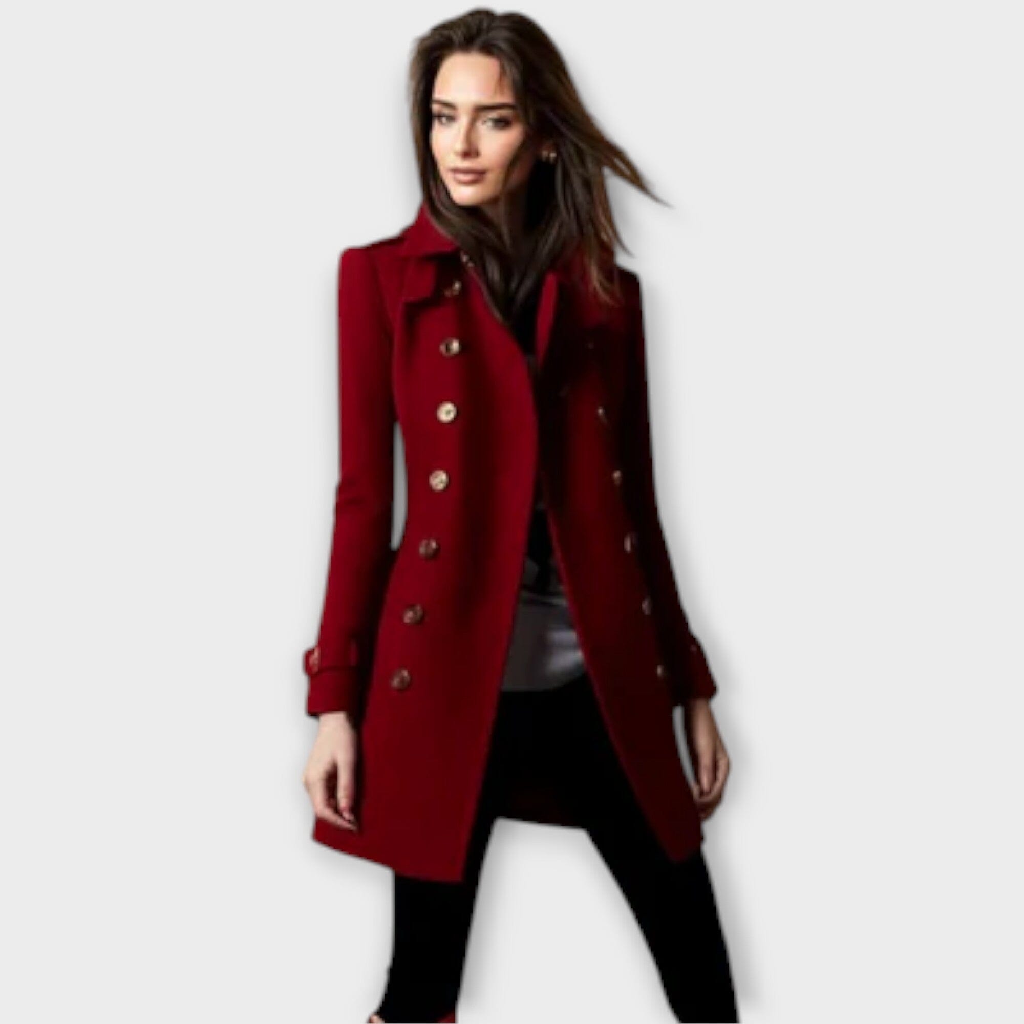 Trenchcoat Linda Met Dubbele Sluiting Voor Stijl Linda