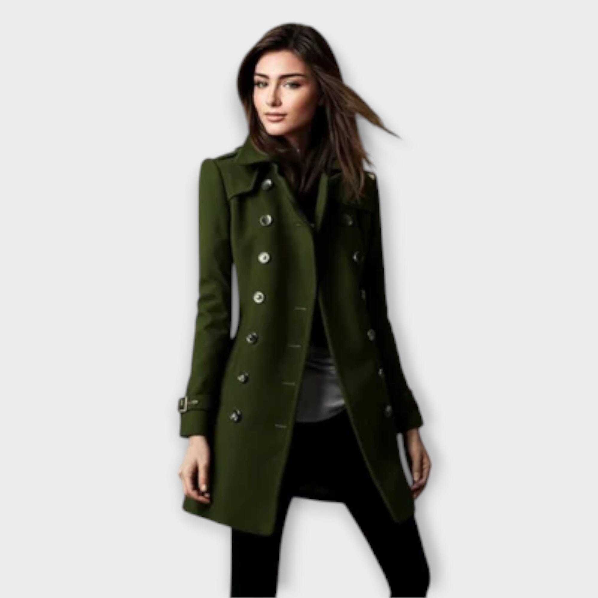 Trenchcoat Linda Met Dubbele Sluiting Voor Stijl Linda
