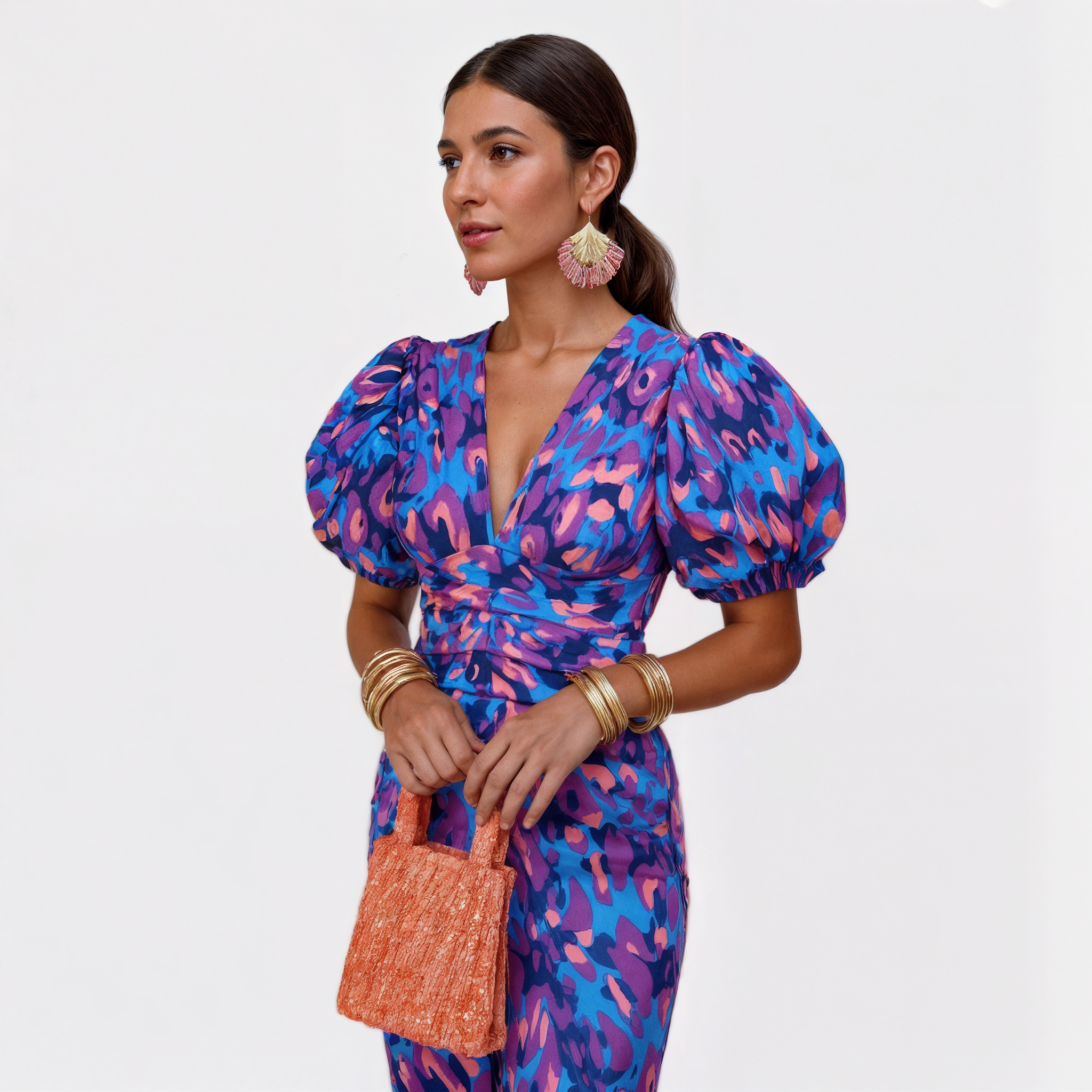 Alicia – Levendige jurk in tropische stijl