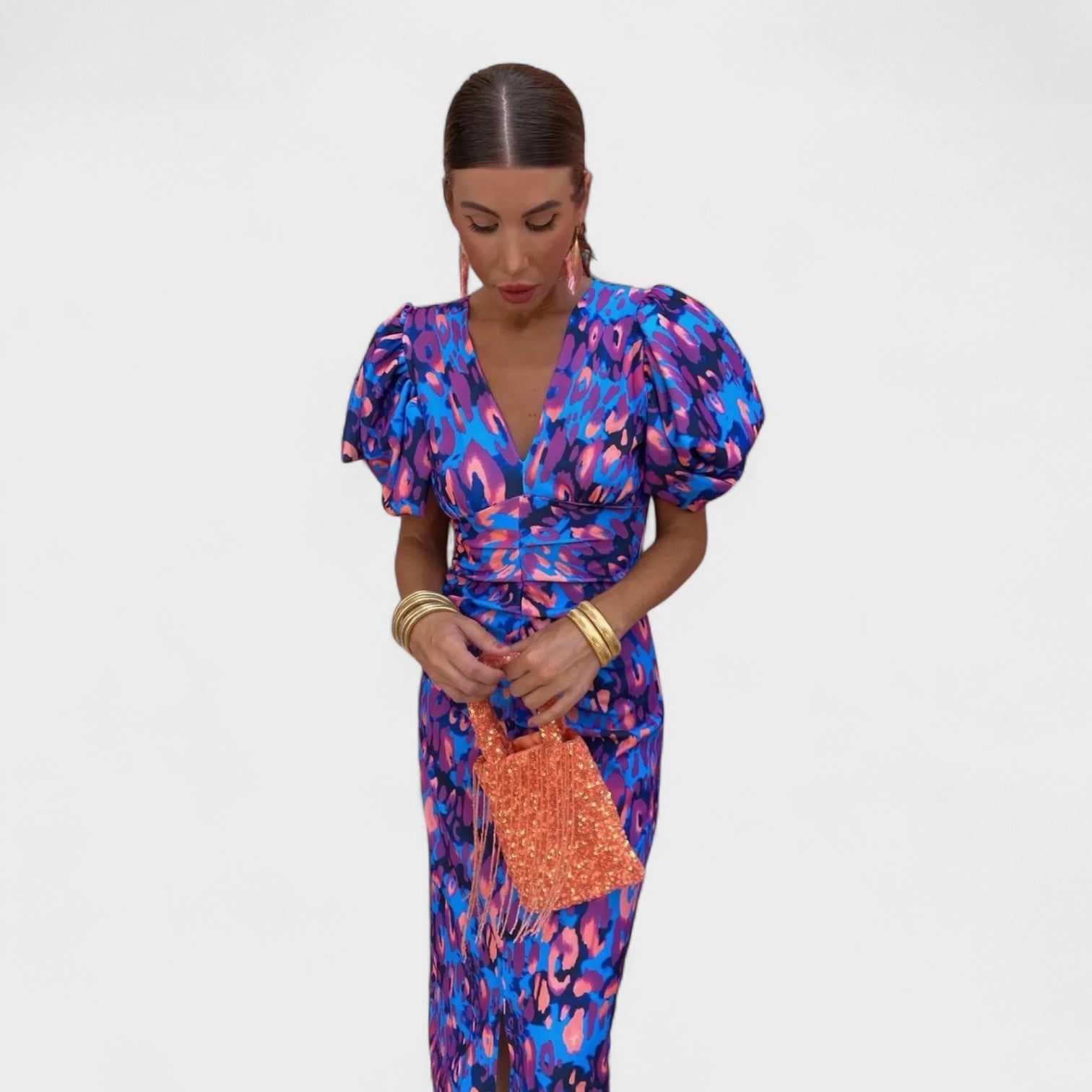 Alicia – Levendige jurk in tropische stijl